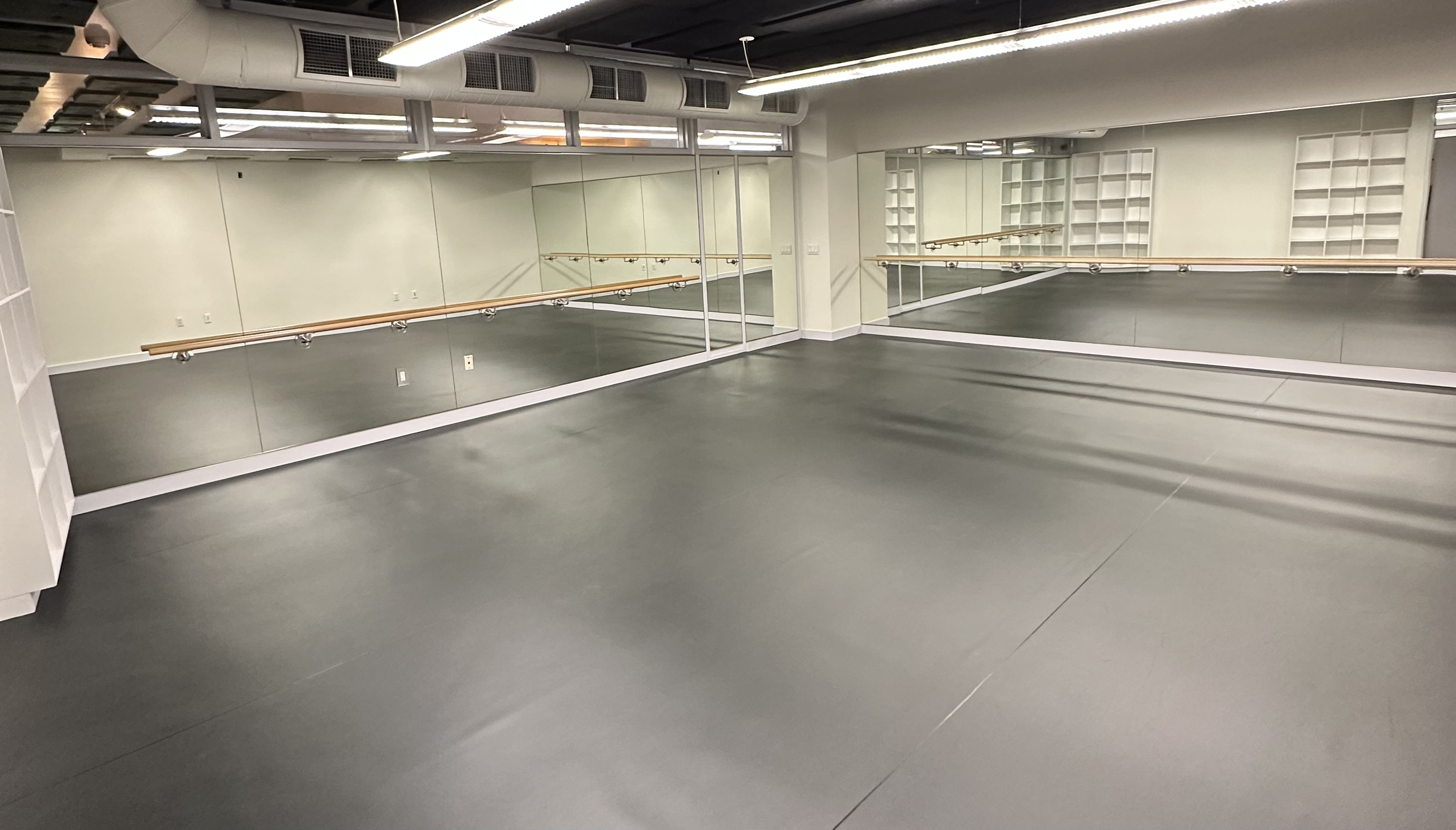 Custom gym and dance studio mirrors installed by DC Glass
