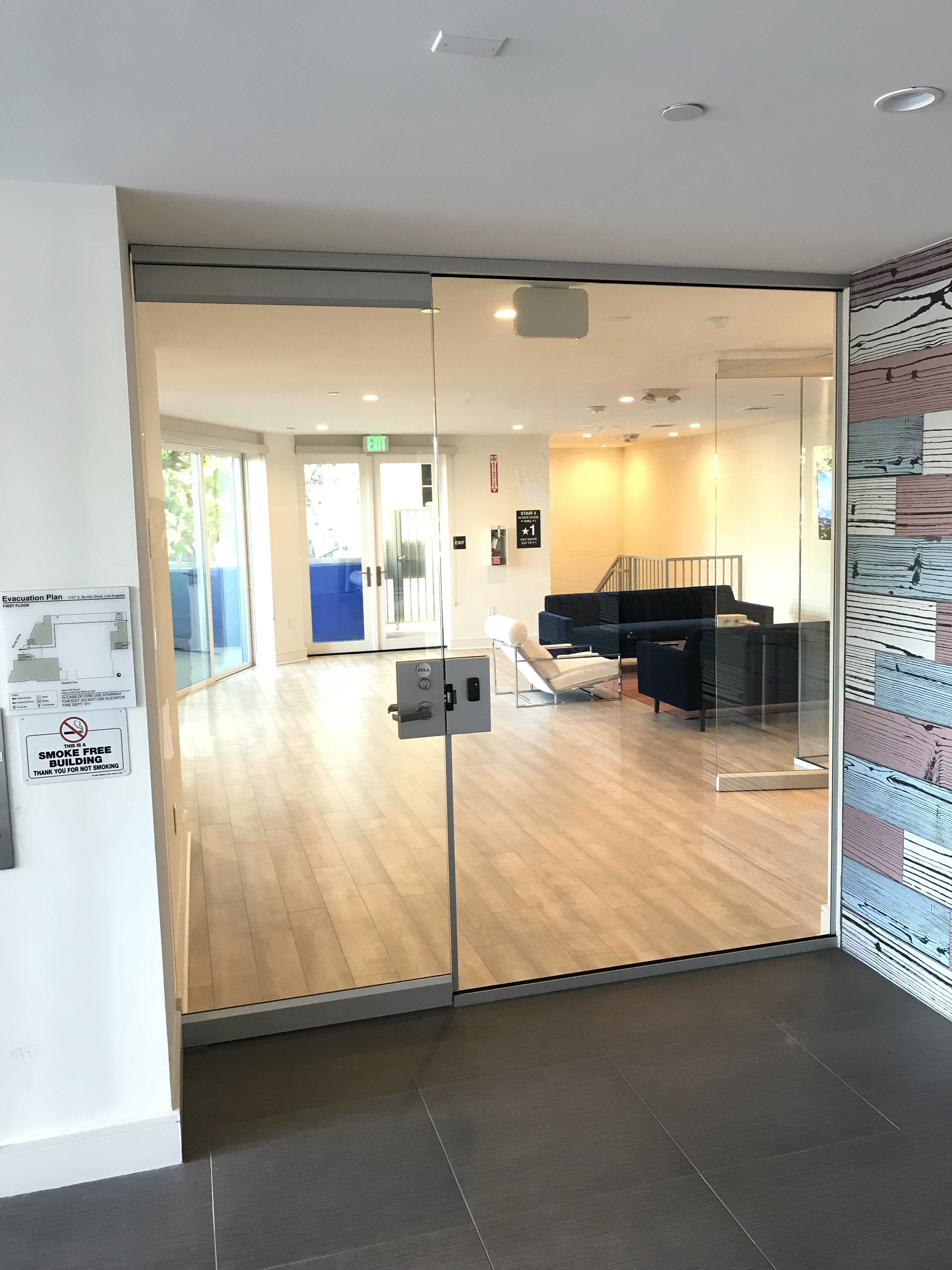 Custom storefront glass installation